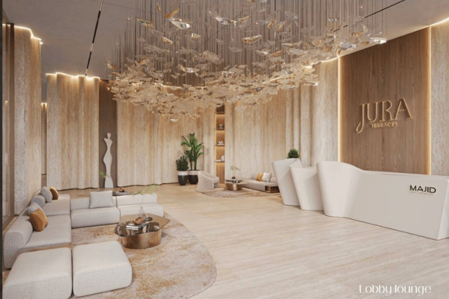 Interior de lujo en Jura Terraces, nuevo proyecto residencial en Dubái