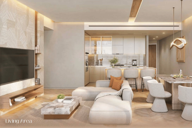 Interior de lujo en Jura Terraces, nuevo proyecto residencial en Dubái